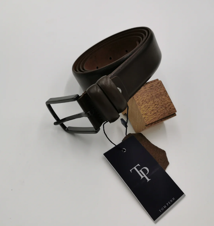 Tom Penn Brown Leather Belt