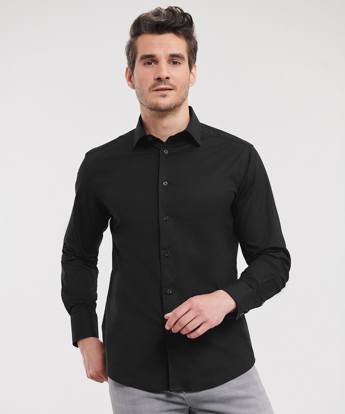 Russell Collection Long sleeve easycare fitted shirt