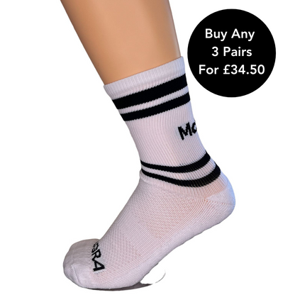 McGra Grip Socks Black & White