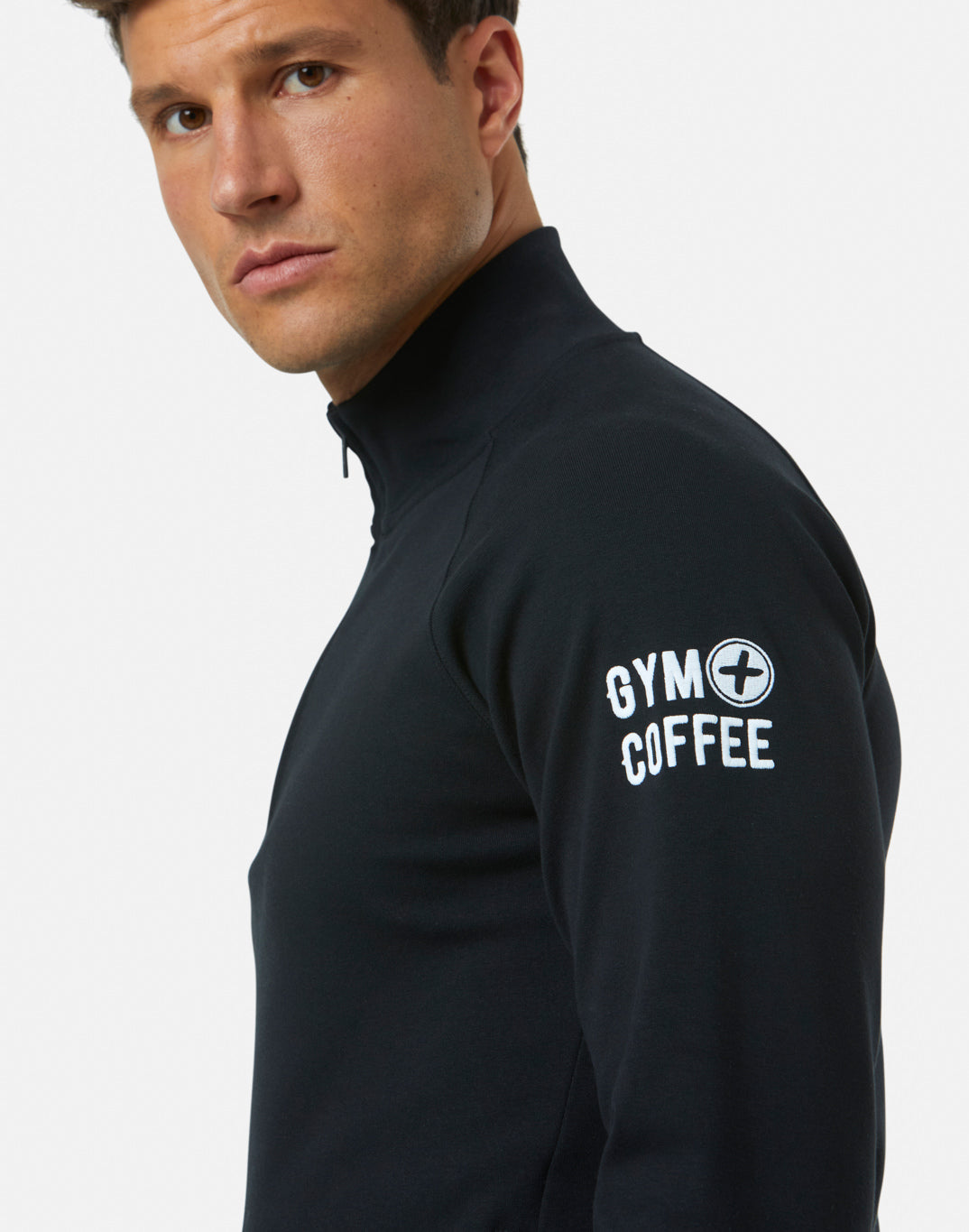 Gym Plus Coffee Chill Half Zip In Black