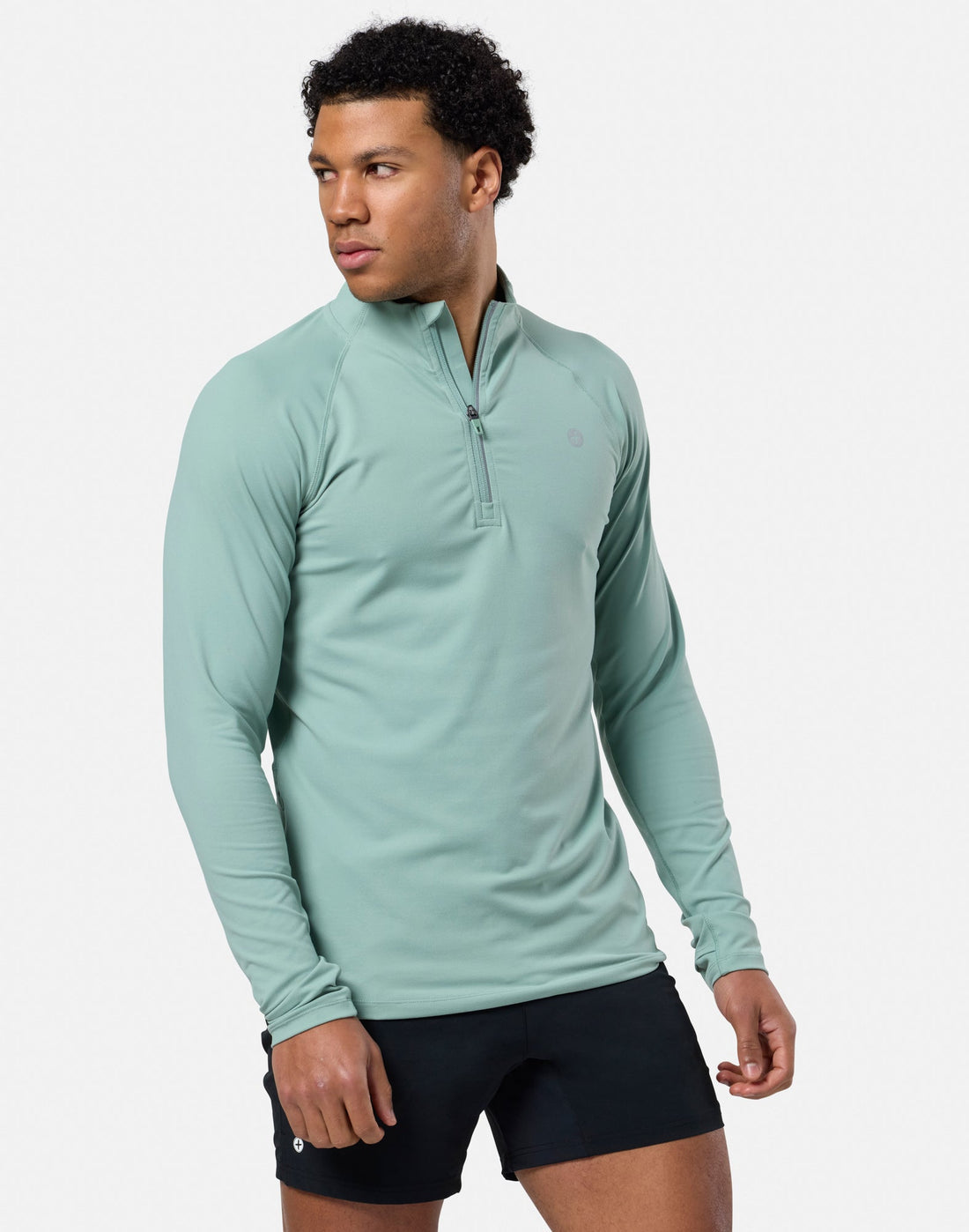 Relentless 1/4 Zip in Summer Green