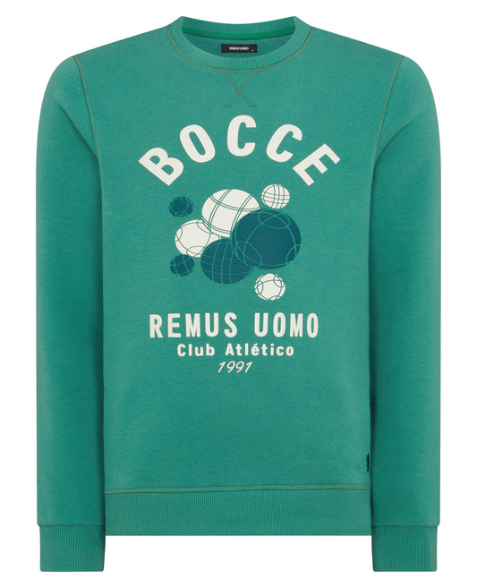 Remus Uomo Green Long Sleeve Casual Top 58790/35