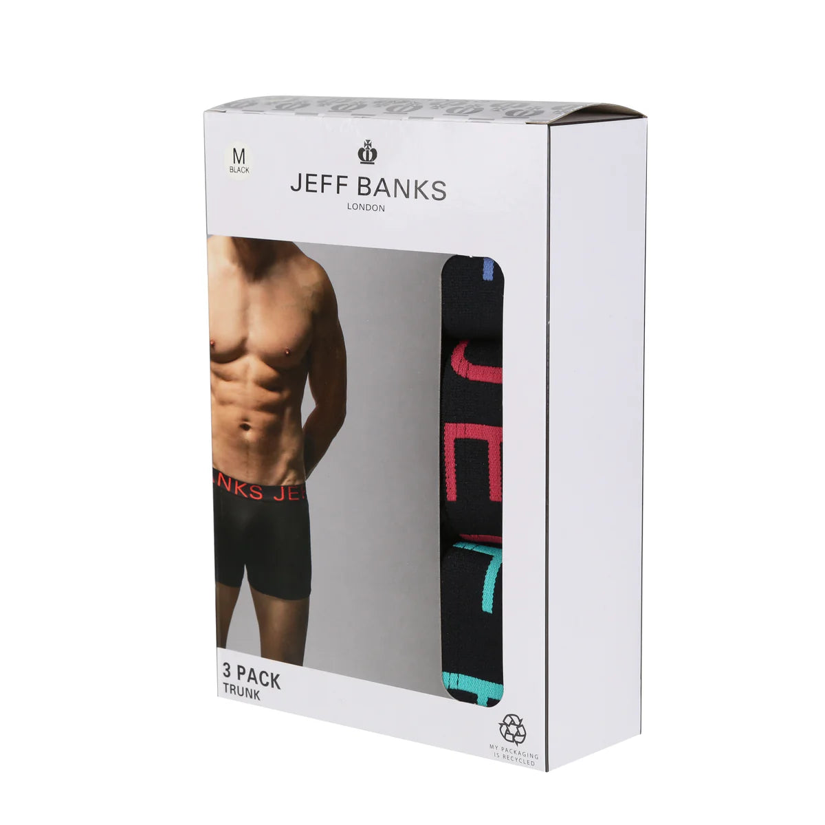 Jeff Banks 3 Pack Cotton Boxers