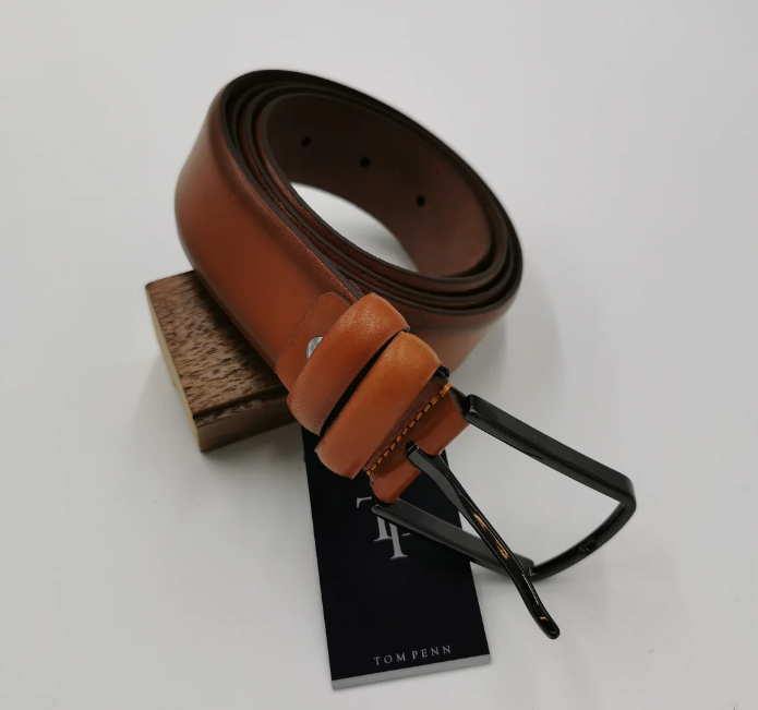 Tom Penn Tan Leather Belt