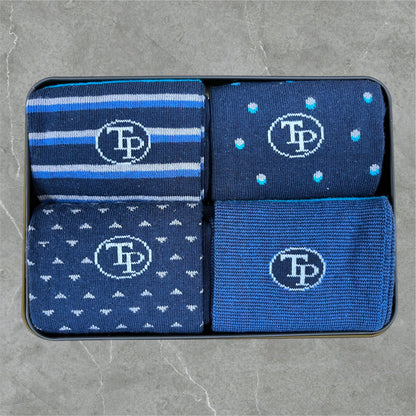 Tom Penn 4 Pack Tin Gift Box Socks TPS117