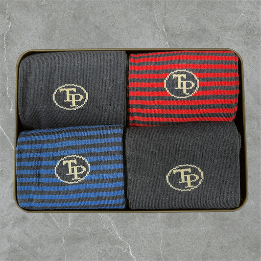 Tom Penn 4 Pack Tin Gift Box Socks TPS118