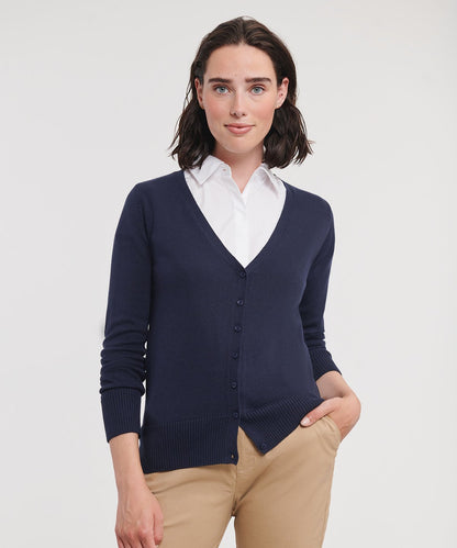 Russell Collection Women's v-neck knitted cardigan