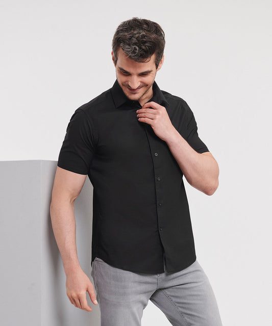 Russell Collection Short sleeve easycare fitted shirt