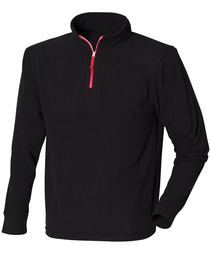 Finden Hale Quarter Zip Long Sleeve Fleece Piped