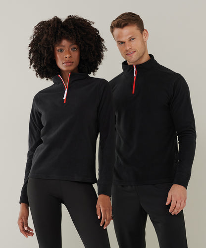 Finden Hale Quarter Zip Long Sleeve Fleece Piped