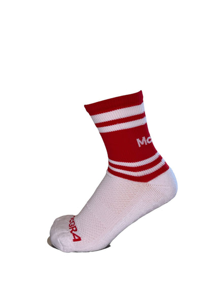 McGra Grip Socks Red & White