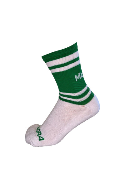 McGra Grip Socks Green & White