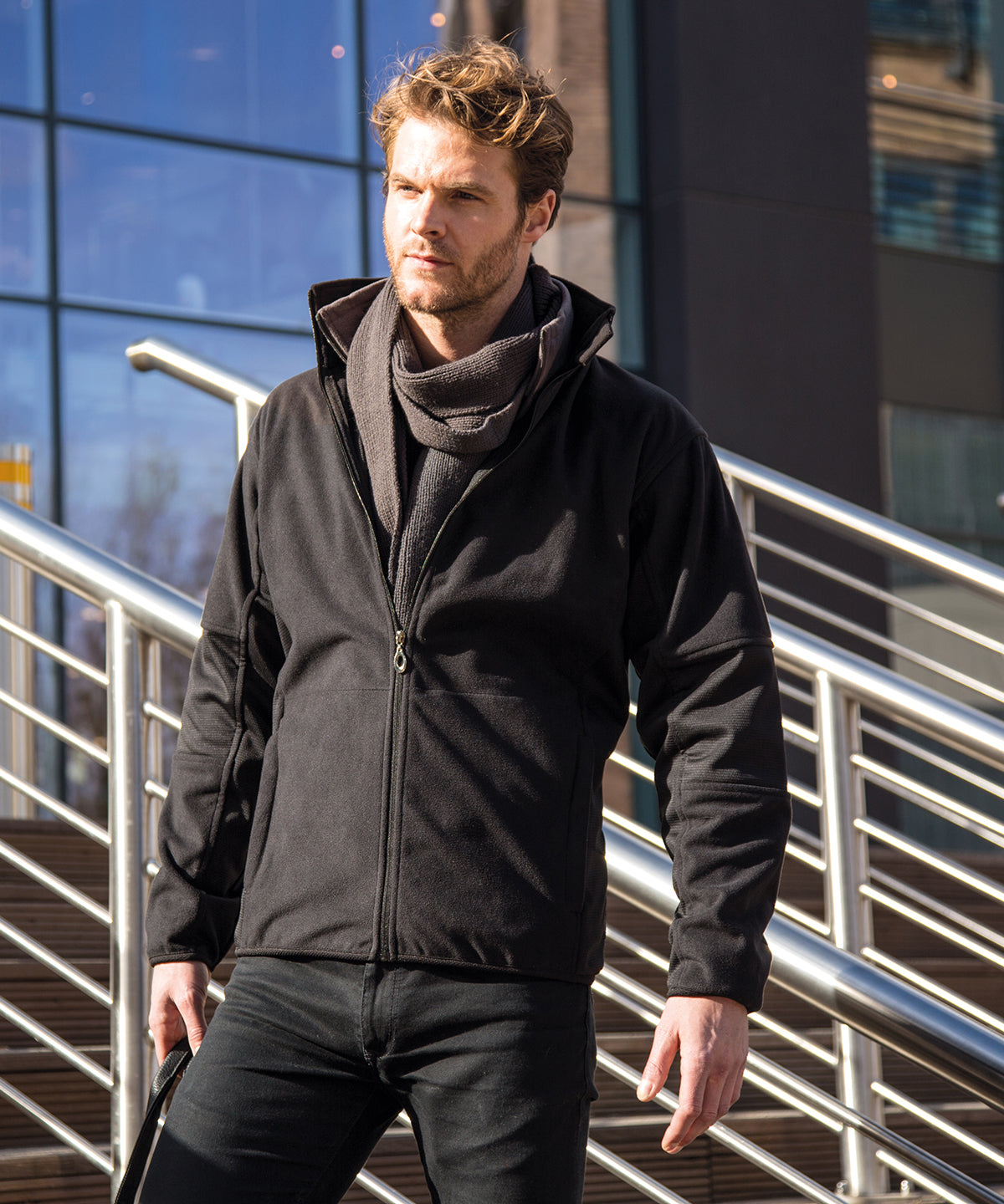 Result Osaka combed pile softshell jacket