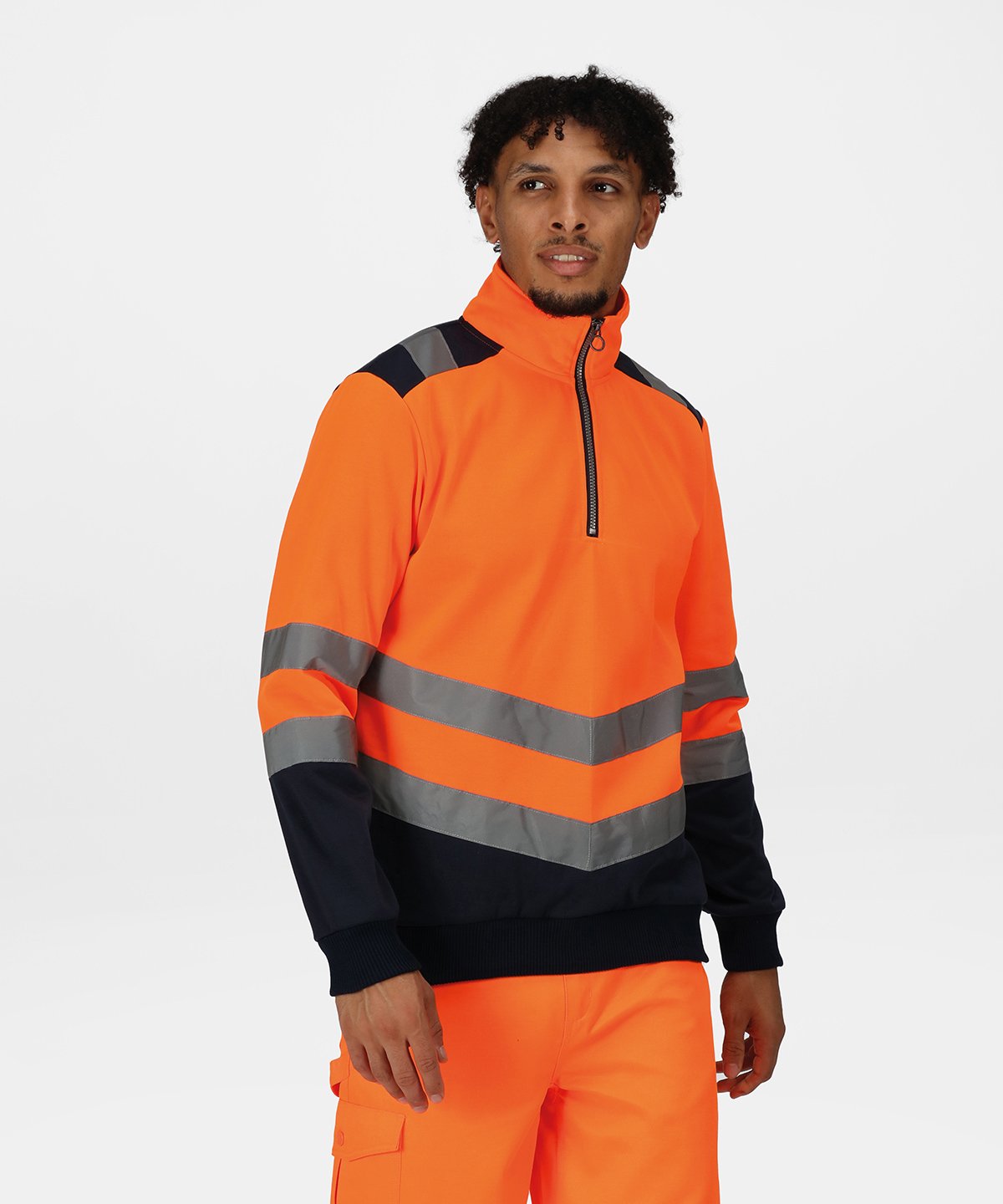 Regatta High Visibility - Pro hi-vis ¼-zip sweatshirt